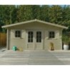Solid Abri de jardin bois plus de 20 m² Bois massif Marron 28.85m²