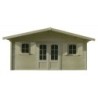 Solid Abri de jardin bois plus de 20 m² Bois massif Marron 28.85m²