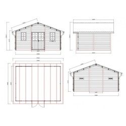 Woodlife Garden Abris de jardin en composite Composite Marron 19.22m²