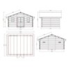 Woodlife Garden Abris de jardin en composite Composite Marron 19.22m²