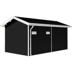 Woodlife Garden Abris de jardin en composite Composite Gris 15m²