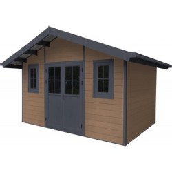 Woodlife Garden Abris de jardin en composite Composite Marron 10.71m²