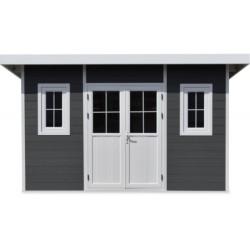 Woodlife Garden Abris de jardin en composite Composite Gris 14.90m²
