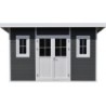 Woodlife Garden Abris de jardin en composite Composite Gris 14.90m²