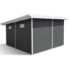 Woodlife Garden Abris de jardin en composite Composite Gris 14.90m²