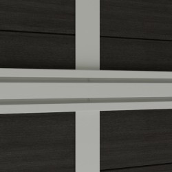 Woodlife Garden Abris de jardin en composite Composite Gris 14.90m²