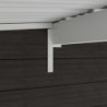Woodlife Garden Abris de jardin en composite Composite Gris 14.90m²