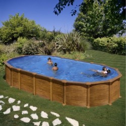 Gre Pool Piscines acier Bois naturel