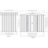 Duramax Abri de jardin métal Métal + 3 couches peinture Gris 4.75m²