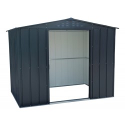 Duramax Abri de jardin métal Métal + 3 couches peinture Gris 4.75m²