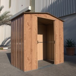 Duramax Abri de jardin métal Métal + 3 couches peinture Marron 2.48m²