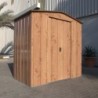 Duramax Abri de jardin métal Métal + 3 couches peinture Marron 2.48m²