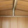 Duramax Abri de jardin métal Métal + 3 couches peinture Marron 2.48m²