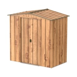 Duramax Abri de jardin métal Métal + 3 couches peinture Marron 2.48m²