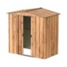Duramax Abri de jardin métal Métal + 3 couches peinture Marron 2.48m²
