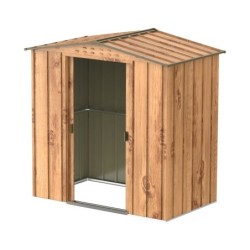 Duramax Abri de jardin métal Métal + 3 couches peinture Marron 2.48m²