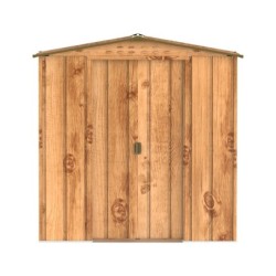 Duramax Abri de jardin métal Métal + 3 couches peinture Marron 2.48m²