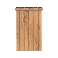 Duramax Abri de jardin métal Métal + 3 couches peinture Marron 2.48m²