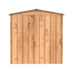 Duramax Abri de jardin métal Métal + 3 couches peinture Marron 2.48m²