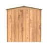 Duramax Abri de jardin métal Métal + 3 couches peinture Marron 2.48m²