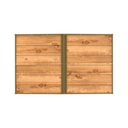 Duramax Abri de jardin métal Métal + 3 couches peinture Marron 2.48m²