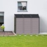 Duramax Abri de jardin résine PVC Gris 2.94m²