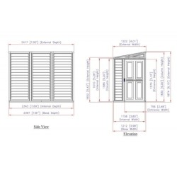 Duramax Abri de jardin résine PVC Gris 2.94m²