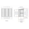 Duramax Abri de jardin résine PVC Gris 2.94m²