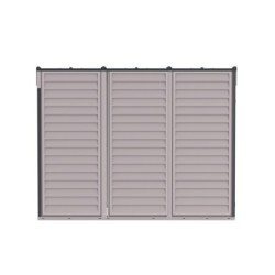 Duramax Abri de jardin résine PVC Gris 2.94m²