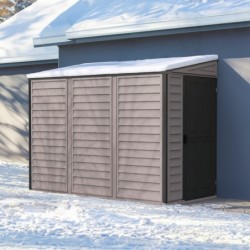 Duramax Abri de jardin résine PVC Gris 2.94m²