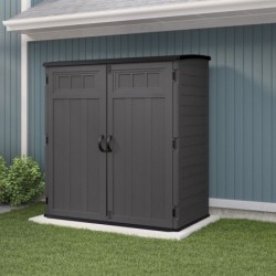 Suncast Armoire de jardin Polyéthylène Haute Densité (HDPE) Gris