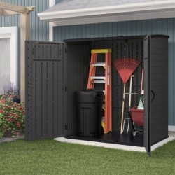 Suncast Armoire de jardin Polyéthylène Haute Densité (HDPE) Gris