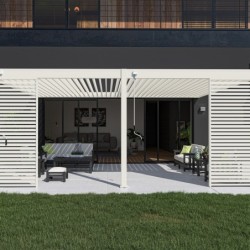 Ombréa Pergolas bioclimatiques Aluminium Blanc 24m²
