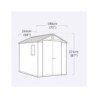 Keter Abri de jardin résine Polypropylène Gris 4.85m²