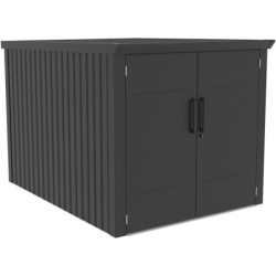 X-Metal Abri pour vélos Acier galvanisé Gris 3.28m²