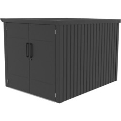 X-Metal Abri pour vélos Acier galvanisé Gris 3.28m²