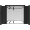 X-Metal Abri pour vélos Acier galvanisé Gris 3.28m²