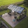 Juliana Serre de jardin en verre Noir 10.9m²