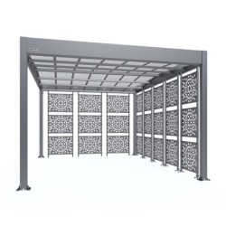 Kover By Trigano Carport Gris 16m²