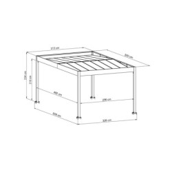 Kover By Trigano Carport Gris 16m²