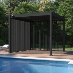 Ombréa Tonnelles de jardin Aluminium Gris
