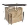 Karibu Abri de jardin bois moins de 5 m² Bois massif Gris 4.45m²