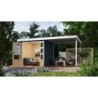Karibu Abri de jardin bois 10 à 15 m² Bois massif Gris 4.45m²