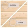 Karibu Abri pour vélos Bois massif Marron 3.4m²