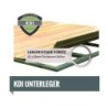 Karibu Abri pour vélos Bois massif Marron 3.4m²