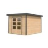 Karibu Abri de jardin bois 5 à 10 m² Bois massif Marron 7.3m²