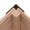 Karibu Abri de jardin bois 5 à 10 m² Bois massif Marron 7.3m²