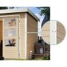 Karibu Abri de jardin bois 15 à 20 m² Bois massif Gris 7.3m²