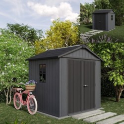 Keter Abri de jardin résine Polypropylène Gris 4.6m²