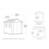 Keter Abri de jardin résine Polypropylène Gris 5.92m²